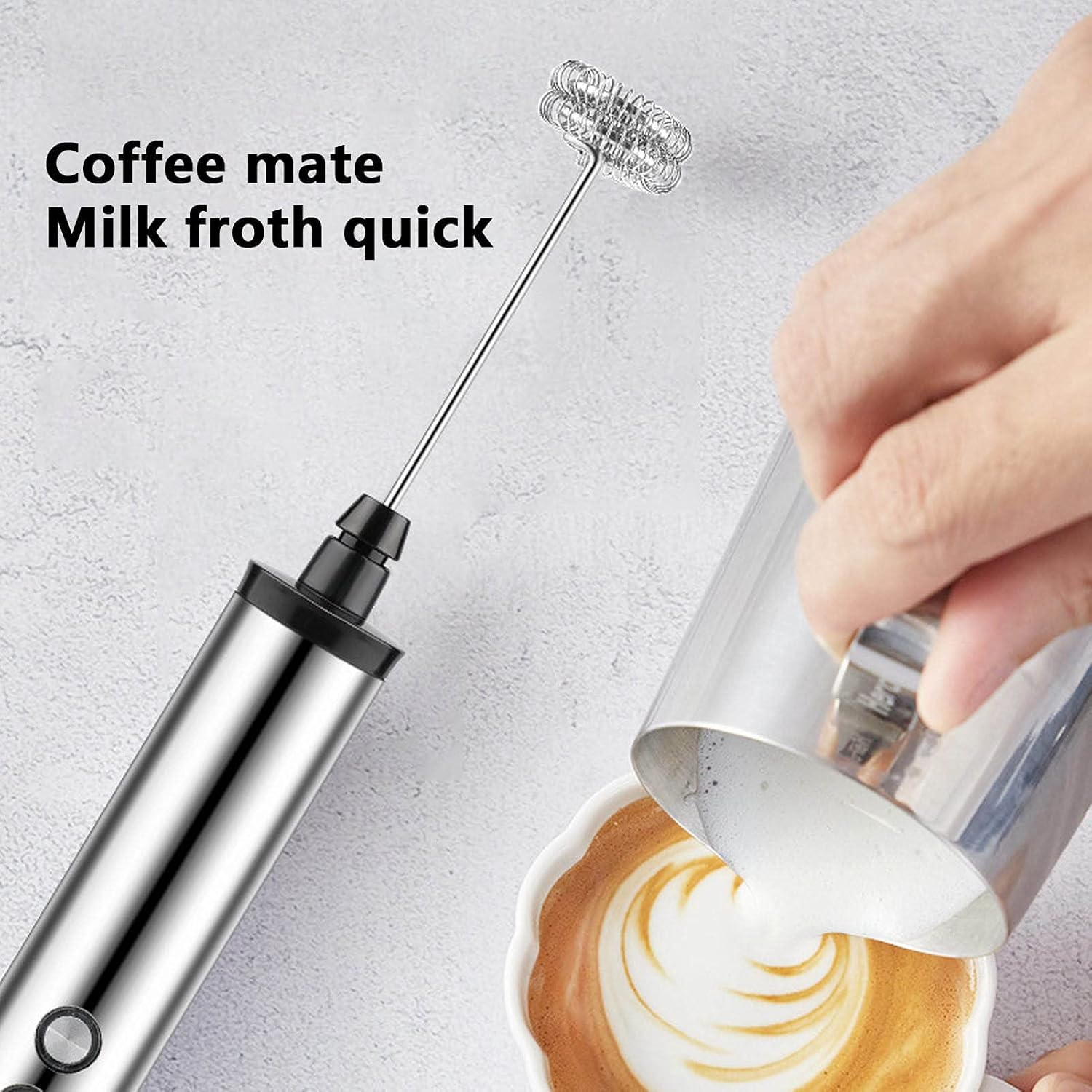Kitchen Appliances Integrated - خلاط حليب كهربائي محمول 3 في
