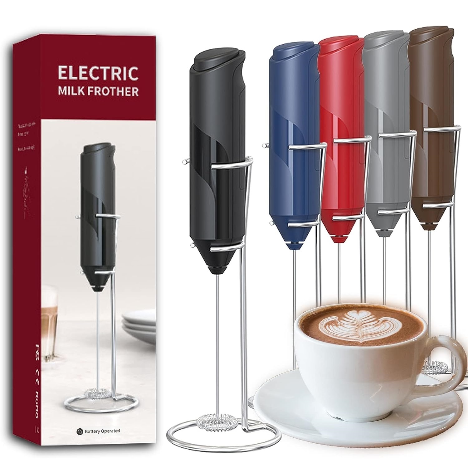 Hand Mixer Electric - الحليب الكهربائية رغوة صانع القهوة خلاط