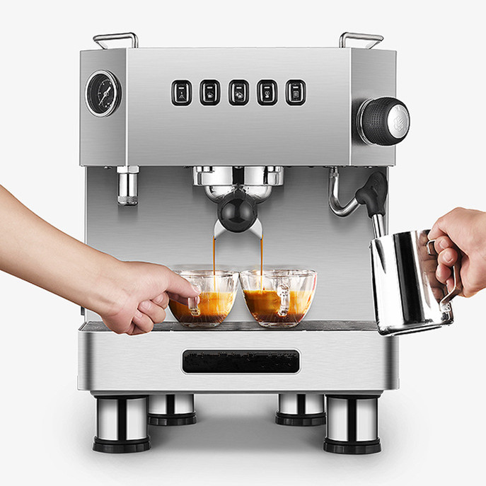Espresso Machine Semi Auto - الكلاسيكية الإيطالية شبه السيارات كافتيرا الحليب