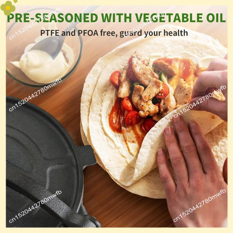 Tortilla Press Cast - LDHL مكبس التورتيلا من الحديد الزهر