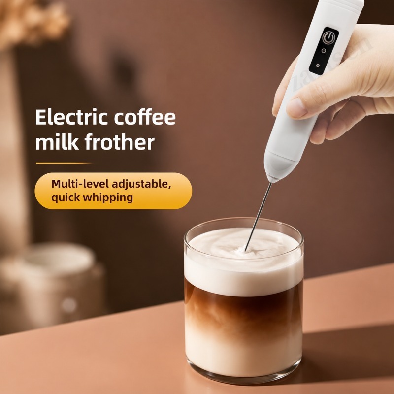 Kitchen Appliances Integrated - خلاط كهربائي لرغوة القهوة والحليب، خفاقة