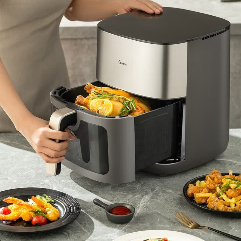 مقلاة هوائية بسعة 6.5 لتر مع و - مراجعة Kitchen Appliances Oven وسعره