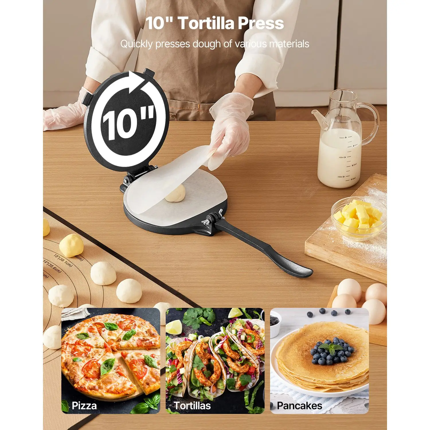 مكبس تورتيلا، مكبس تورتيلا ورو - مراجعة Tortilla Press Cast وسعره