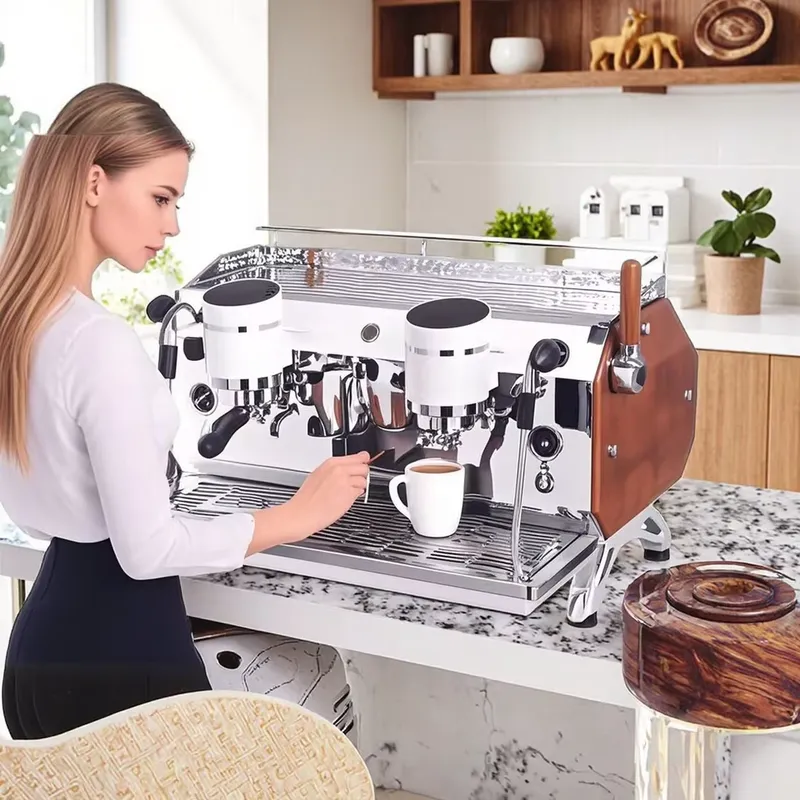 ماكينة قهوة إسبريسو تجارية متع - مراجعة Espresso Machine Semi Auto وسعره