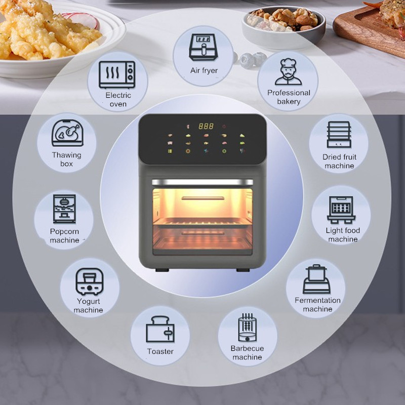مقلاة هوائية مرئية سعة 15 لترً - مراجعة Kitchen Appliances Oven وسعره