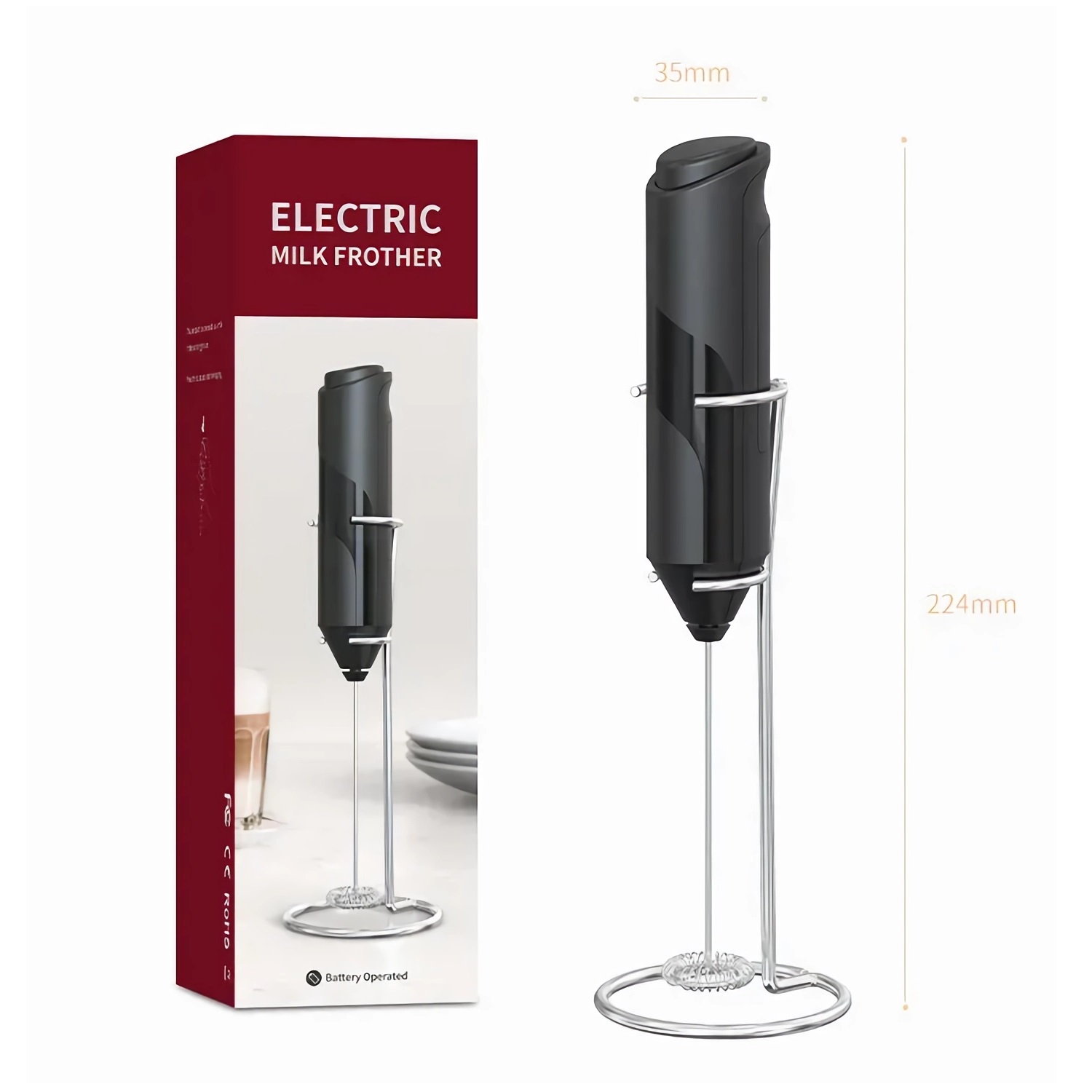 الحليب الكهربائية رغوة صانع ال - مراجعة Hand Mixer Electric وسعره