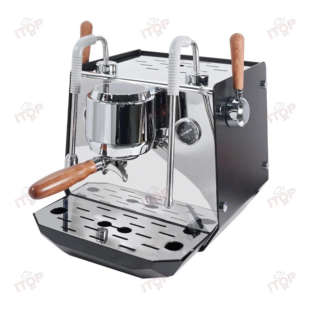 ماكينة قهوة إسبريسو تجارية شبه - مراجعة Espresso Machine Semi Auto وسعره