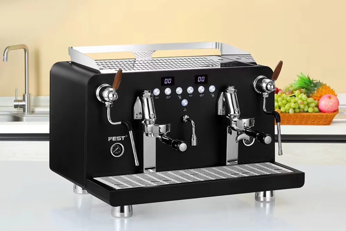 ماكينة إسبريسو تجارية شبه أوتو - مراجعة Espresso Machine Semi Auto وسعره