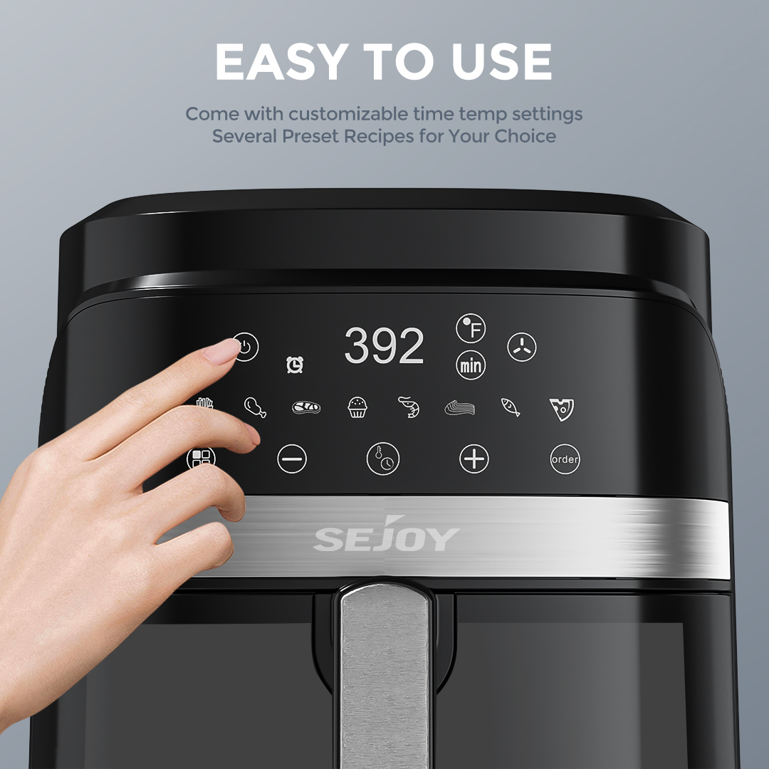 مقلاة هوائية سيجوي 8 في 1، سعة - مراجعة Kitchen Appliances Oven وسعره