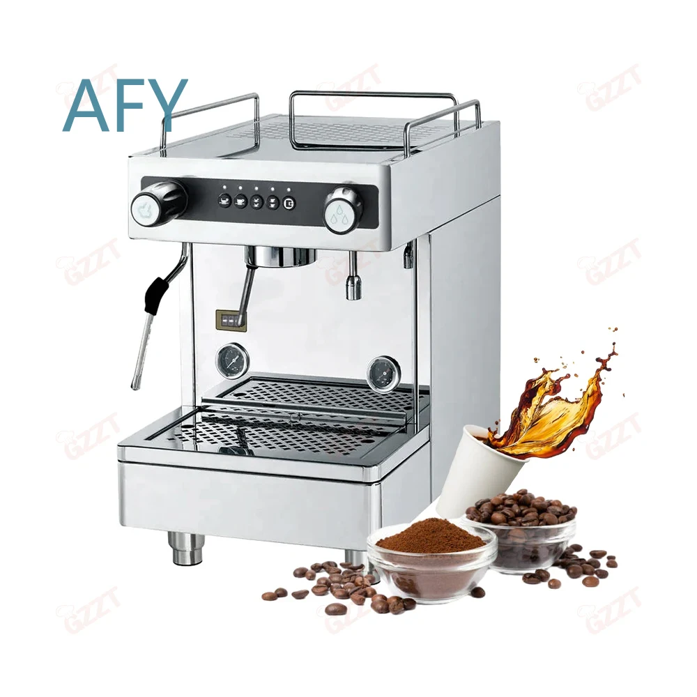 ماكينة قهوة تجارية بسعة 6 لتر  - مراجعة Espresso Machine Semi Auto وسعره
