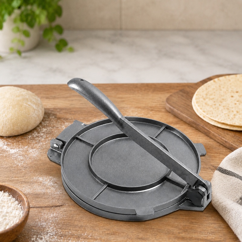 مكبس تورتيلا من الألومنيوم الم - مراجعة Tortilla Press Cast وسعره
